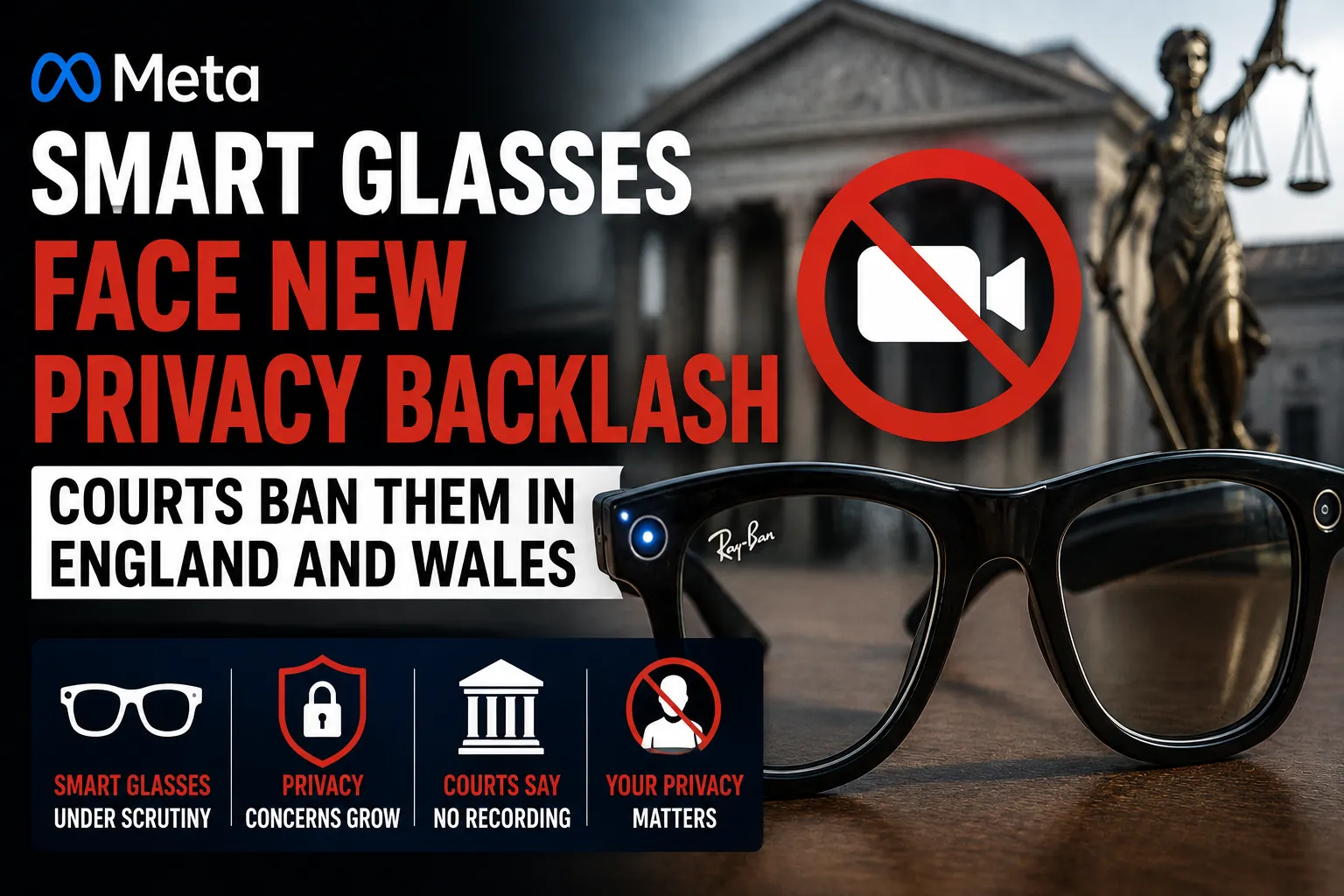 Meta Smart Glasses Face New Privacy Backlash After Courts Ban Them in England and Wales