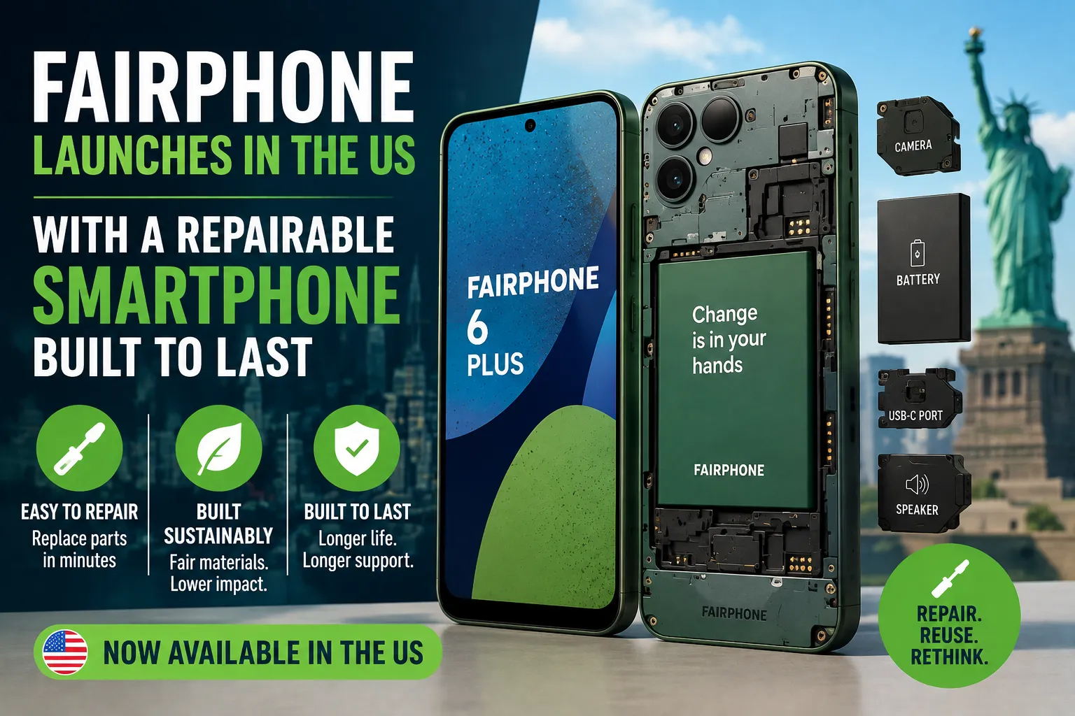 Fairphone Launches in the US With a Repairable Smartphone Built to Last