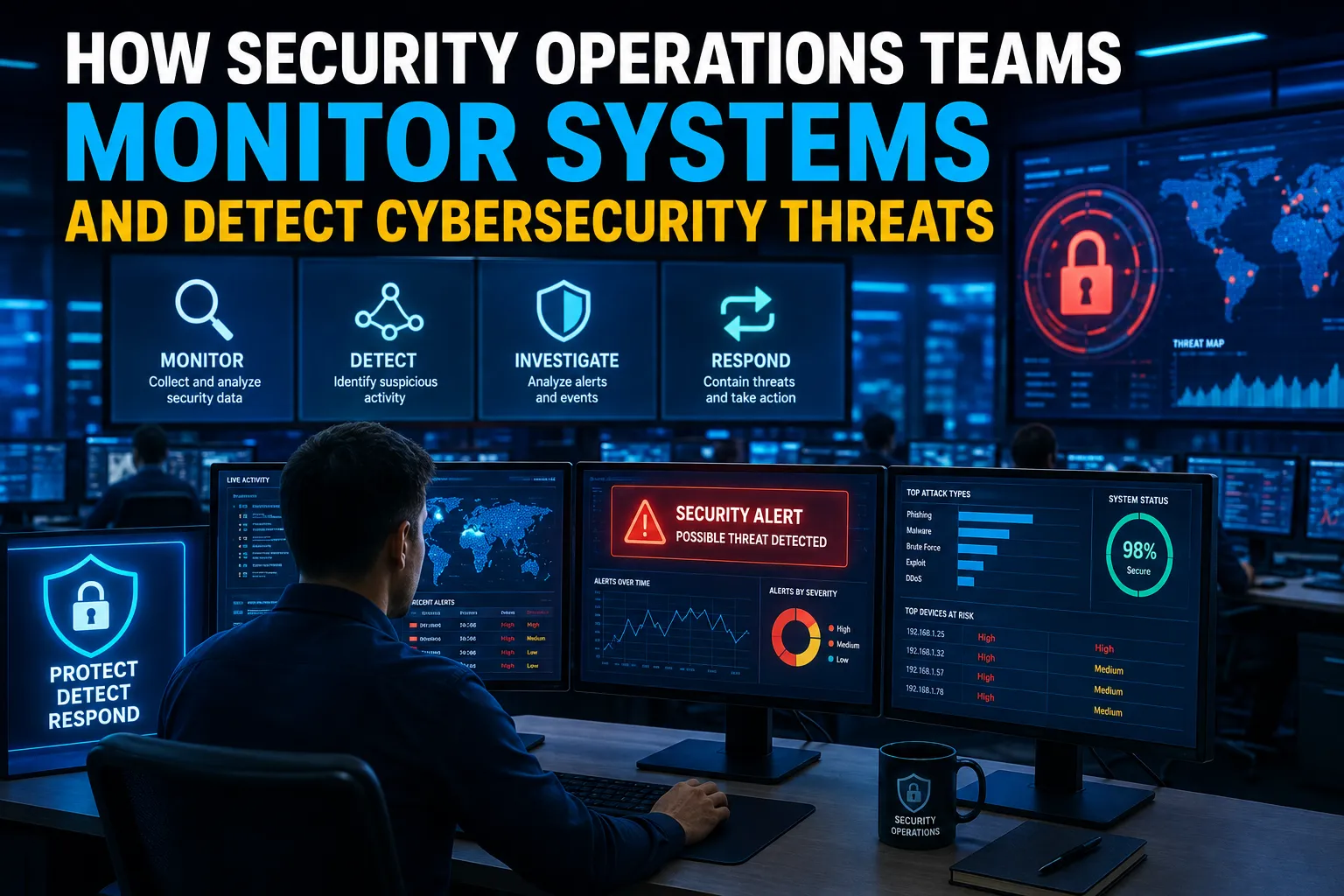 How Security Operations Teams Monitor Systems and Detect Cybersecurity Threats