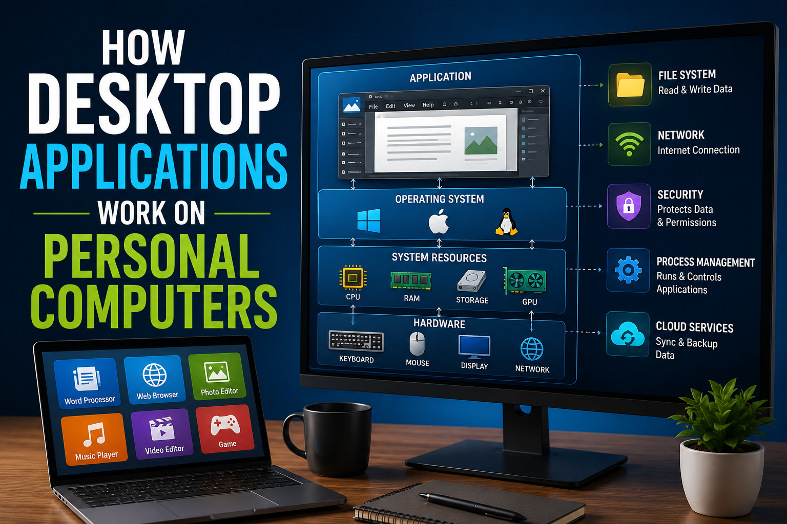 How Desktop Applications Work on Personal Computers