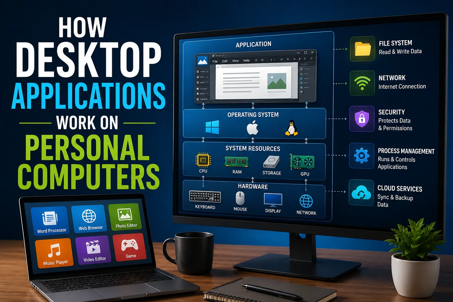 How Desktop Applications Work on Personal Computers