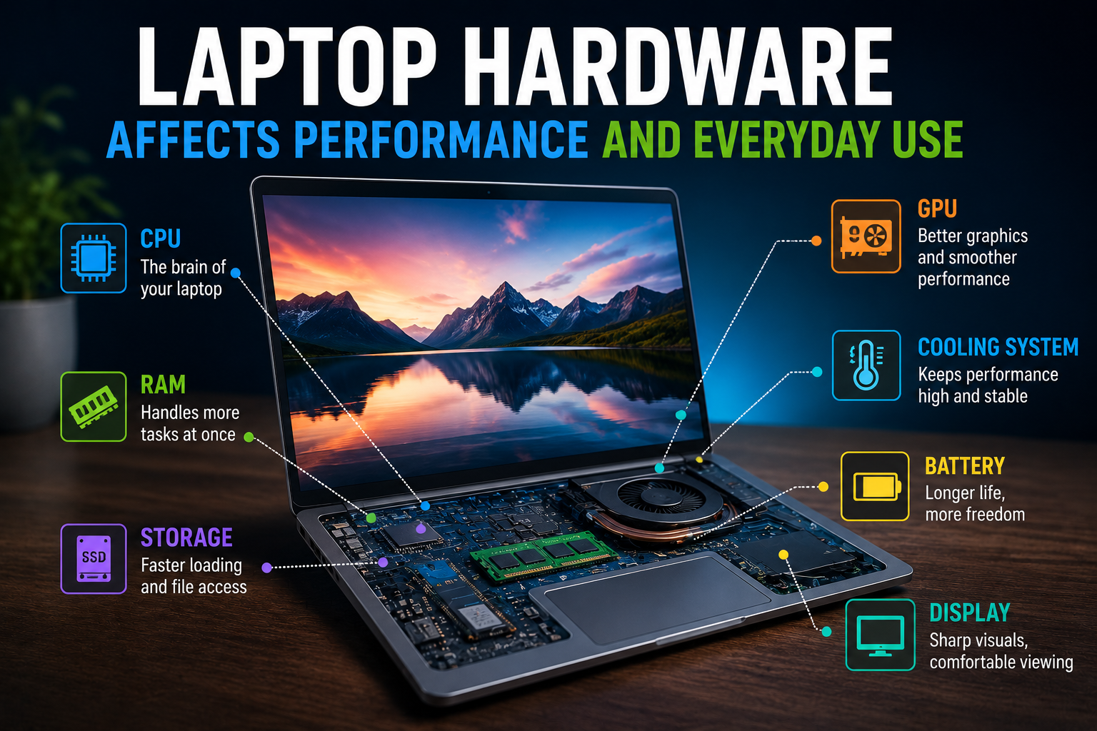 How Laptop Hardware Affects Performance and Everyday Use