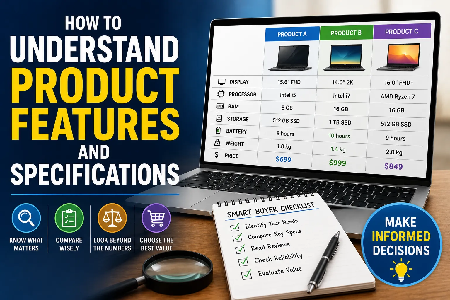 How to Understand Product Features and Specifications