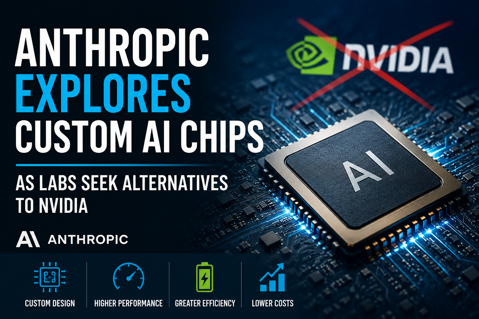 Anthropic Explores Custom AI Chips as Labs Seek Alternatives to Nvidia