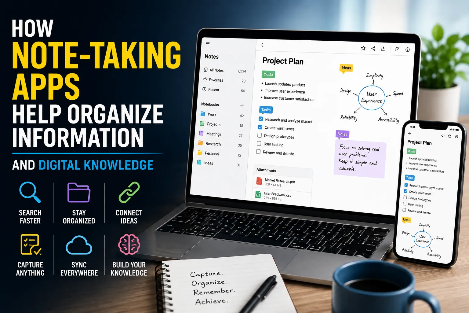 How Note-Taking Apps Help Organize Information and Digital Knowledge
