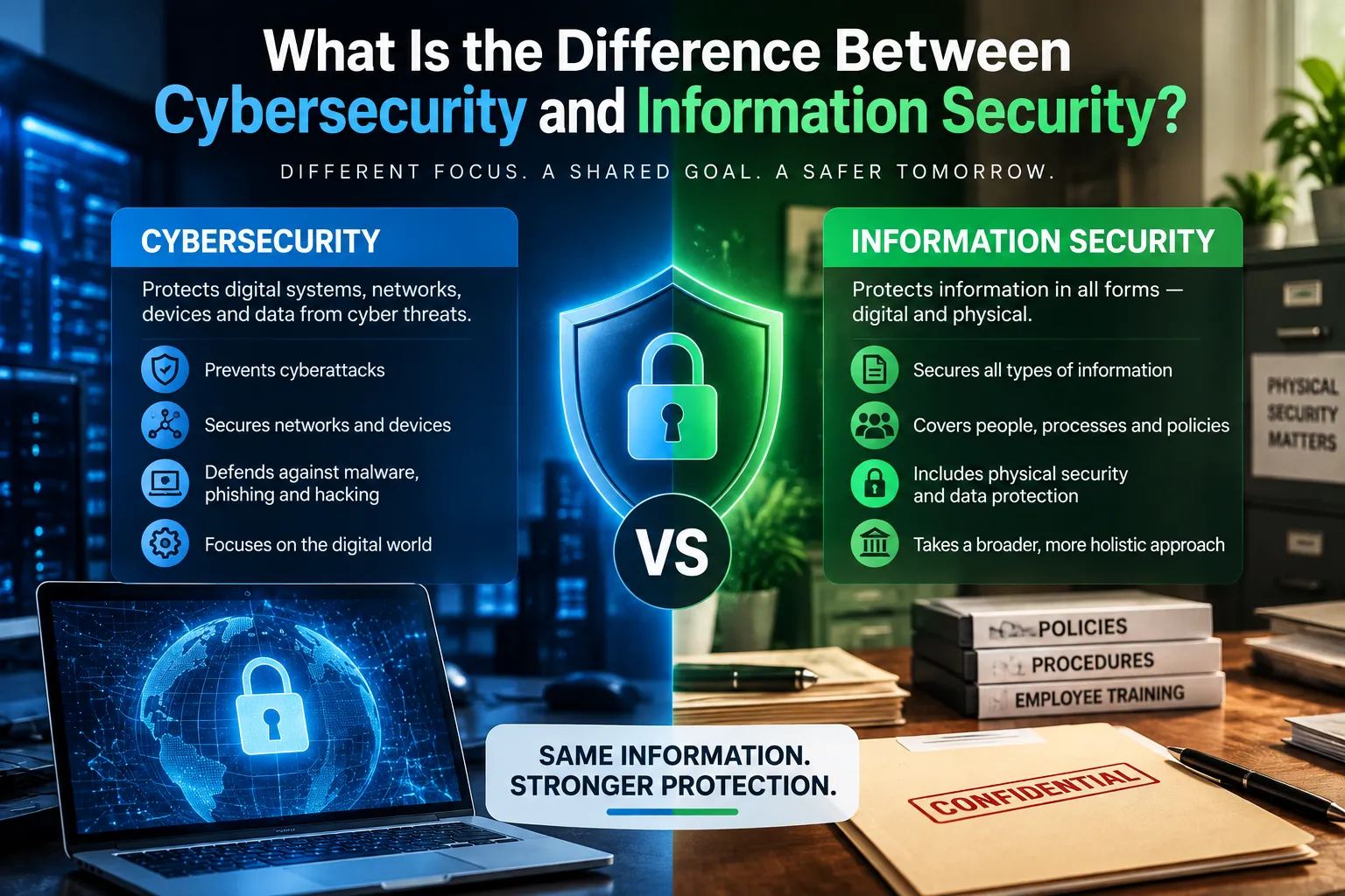 What Is the Difference Between Cybersecurity and Information Security